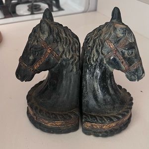 Vintage horse bookends